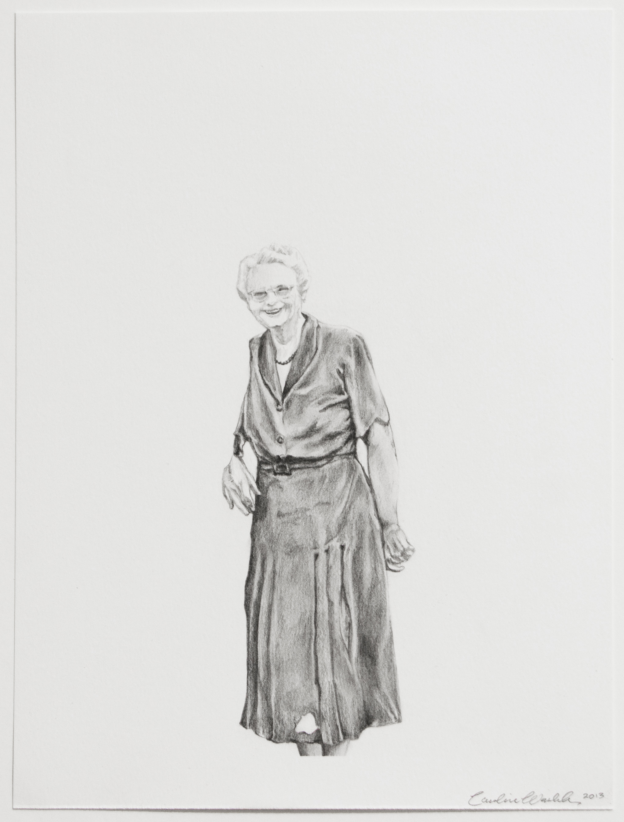    Pauline, &nbsp;2013   Graphite on paper   12” X 9"  