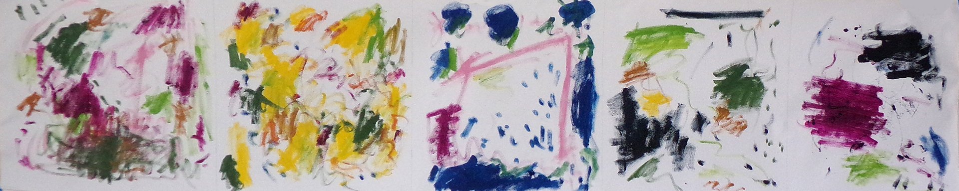 oil and pencil on canvas, 60”x11”, 2024