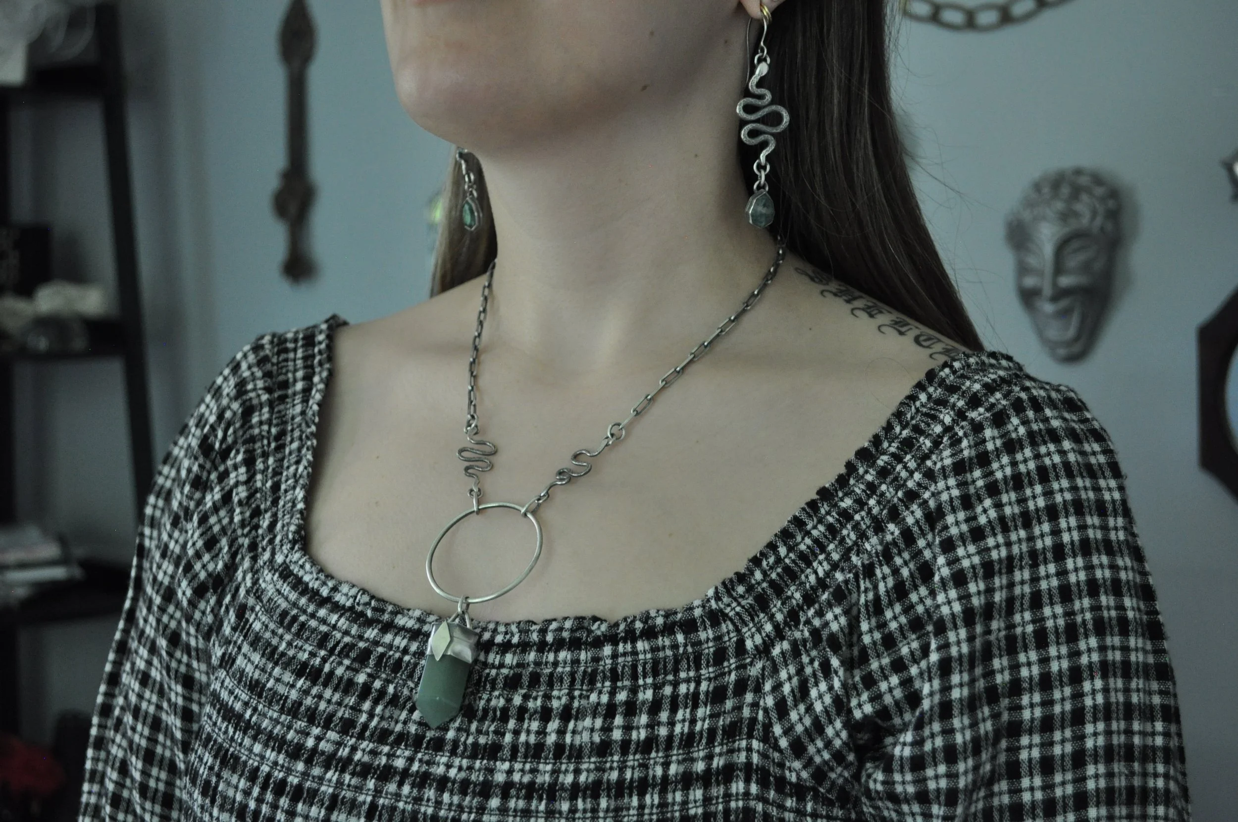 Aventurine Serpent || Pendant