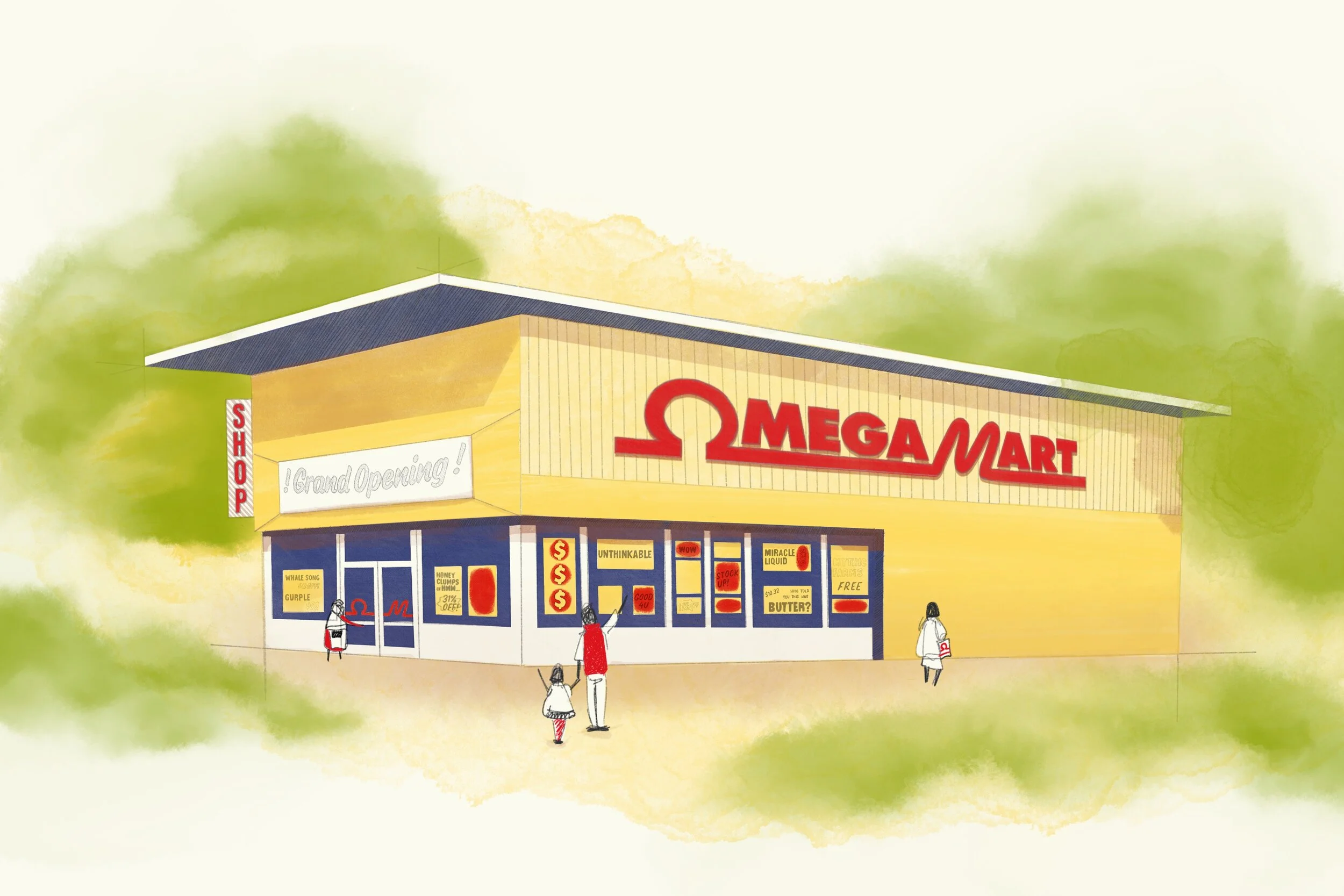 MW | Omega Mart | Retro Poster