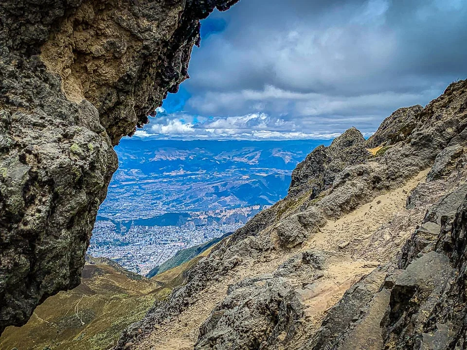 Ecuador Climbing and Hiking, "The pass"