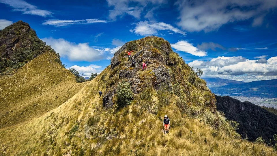 Ecuador Climbing & Hiking, "On the way to the second summit"