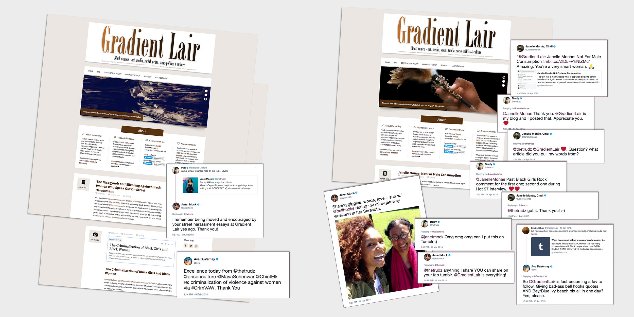 Feedback from Janelle Monáe, Ava DuVernay and Janet Mock on Gradient Lair .