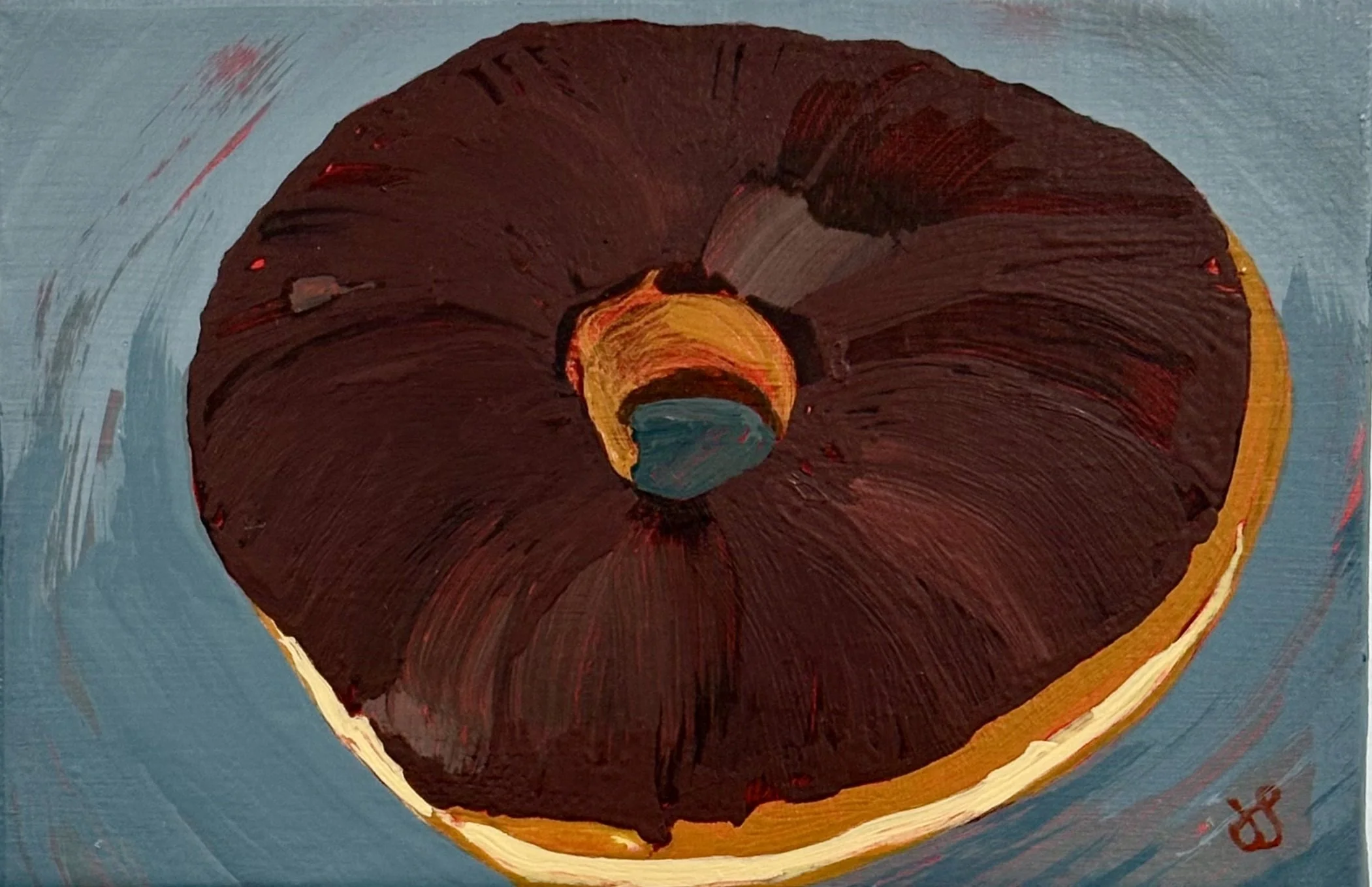   Chocolate Glazed No. 1  Acrylic 4” x 6” $60 