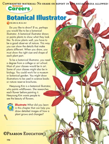 Science text book, Pearson Education