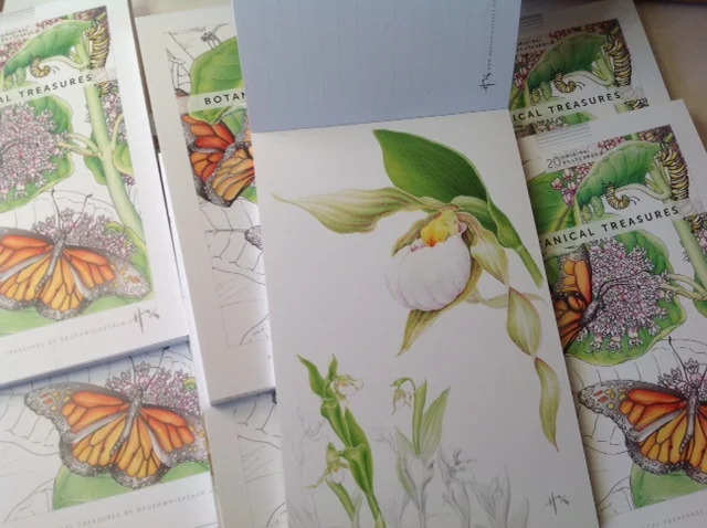 A sample page: vivid color on thick paper