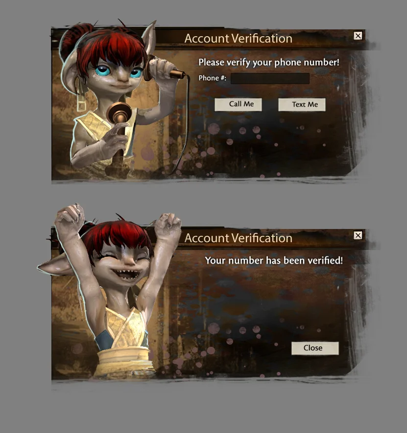 Quick Mockup of Account Verification Idea