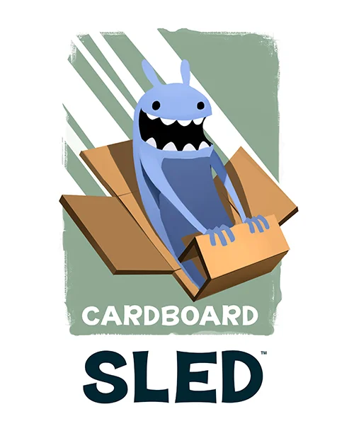 Cardboard Sled, a logo I created for a friends independent game studio.&nbsp;
