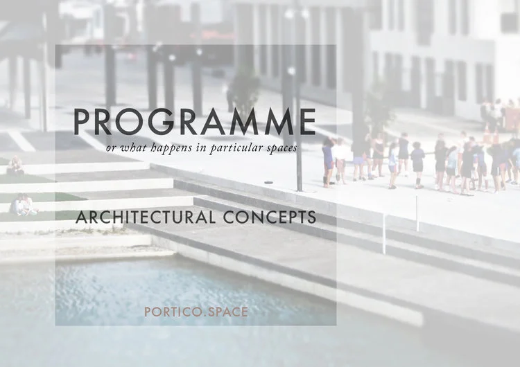 ARCHITECTURAL CONCEPTS: PROGRAMME