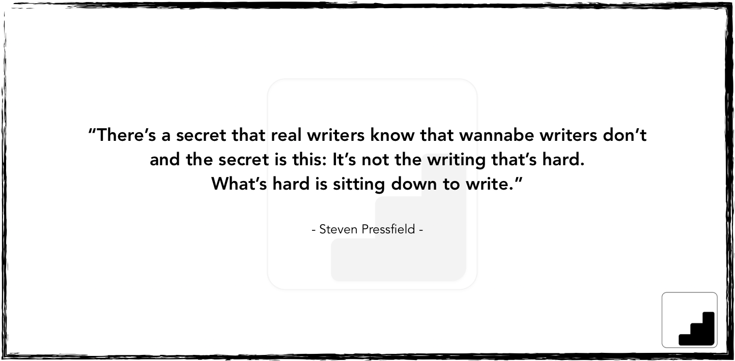 What's hard is sitting down to write.png