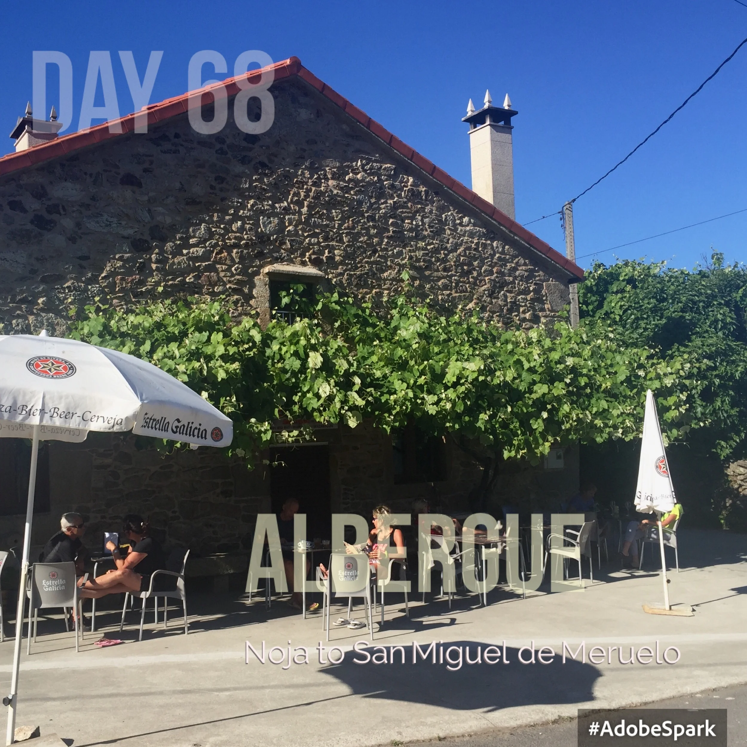 Albergue with a bar. Great mixture.