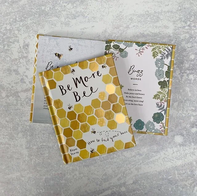 A light-hearted self-help book, Be More Bee, by Alison Davies is out now! Illustrated by me. Beautifully design by Katherine Keeble and published by @quadrillecraft 🐝 it was a brief full of flowers, nature and bees, what could be nicer!