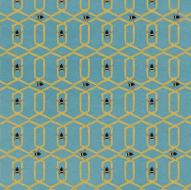 A few patterns from &ldquo;Be More Bee&rdquo;, used as chapter openings and one of my favourite parts of the project to do! #illustration #bookillustration #paterndesign #pattern