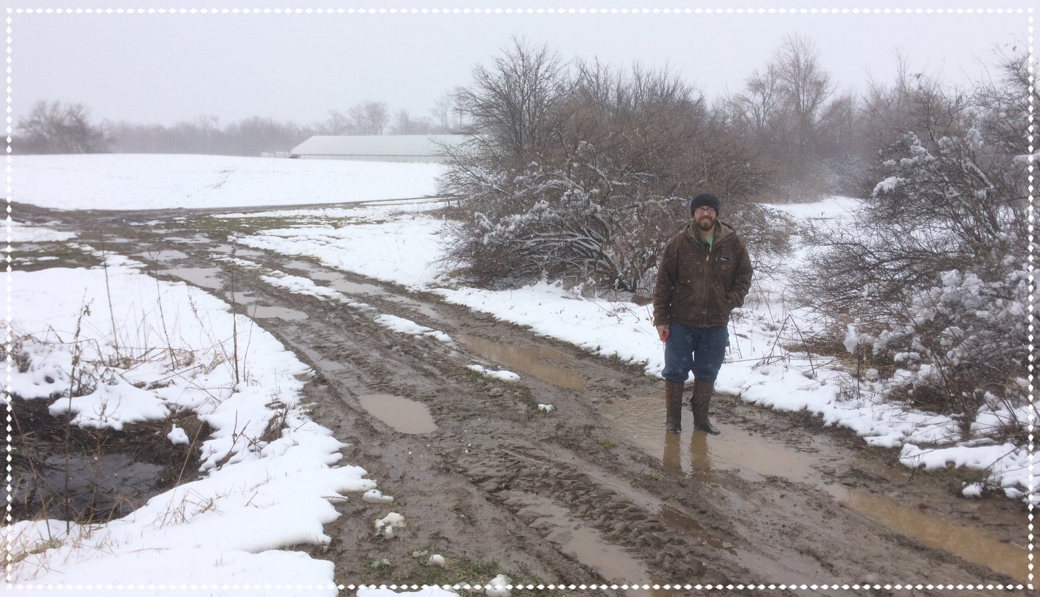 We had a truly impressive amount of mud appear last week, complete with multiple boots lost to it. Fortunately, most of it dried out on Monday!