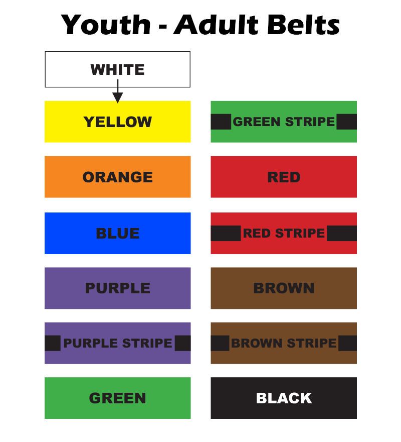Karate Belt Color Order Shotokan | Colorpaints.co