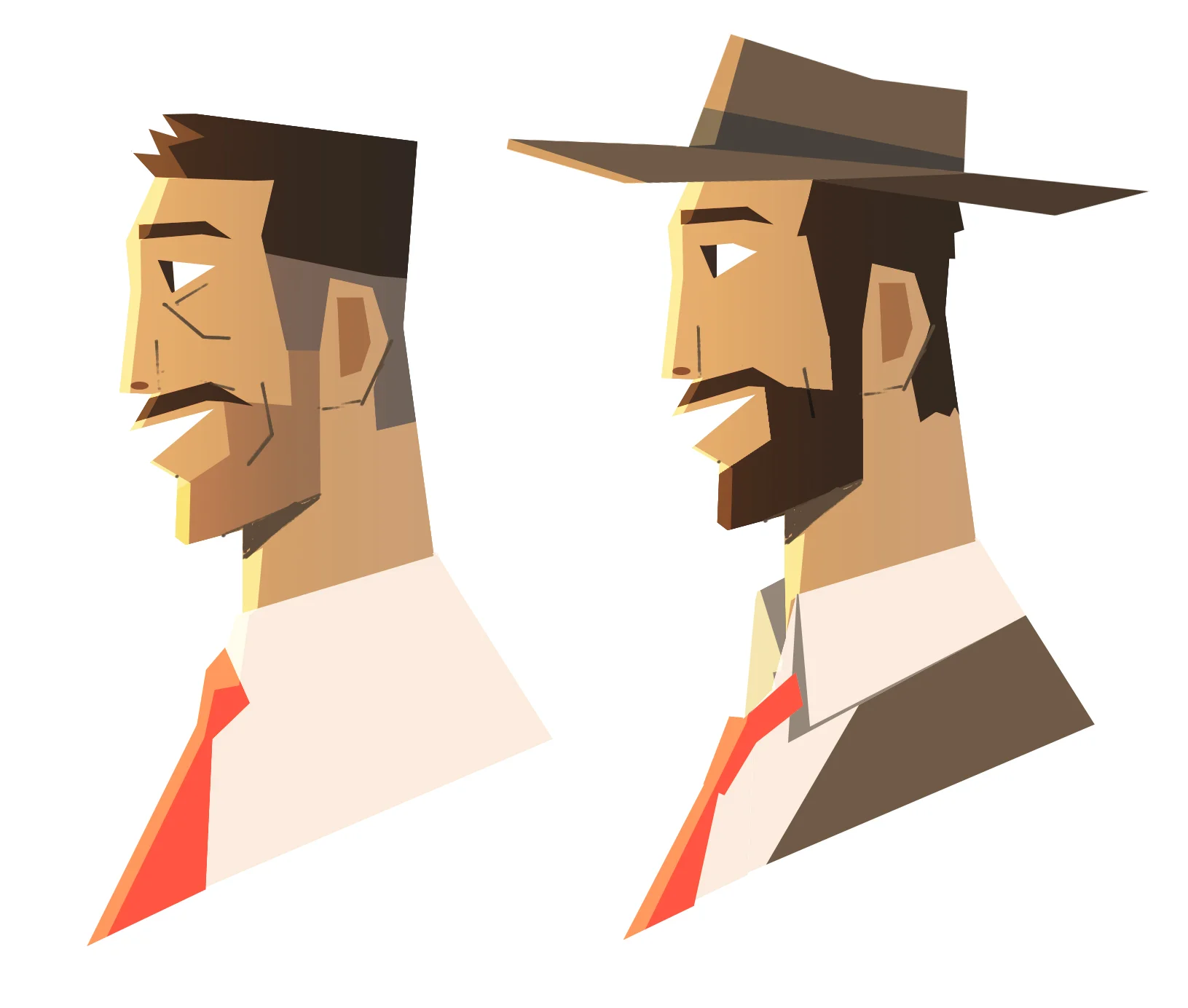 Explorations of an older and younger version of the Marlboro Man.
