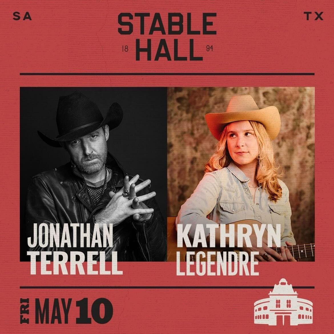 May 10, 2024 - Stoked to be back in my old stompin&rsquo; grounds with @jonathanterrell_official and his band at @stablehallsa tonight! Music starts at 8pm.

Snag one of the remaining tickets (link in bio) and see you there. 

📷 2: @cookcamera