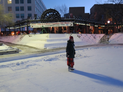 At the end of a long day, after the 2015 kilt skate.