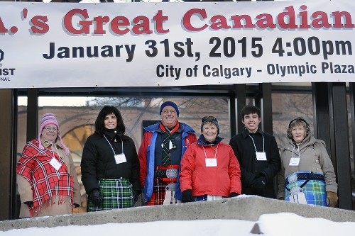 Optimists -- in spite of the cold!