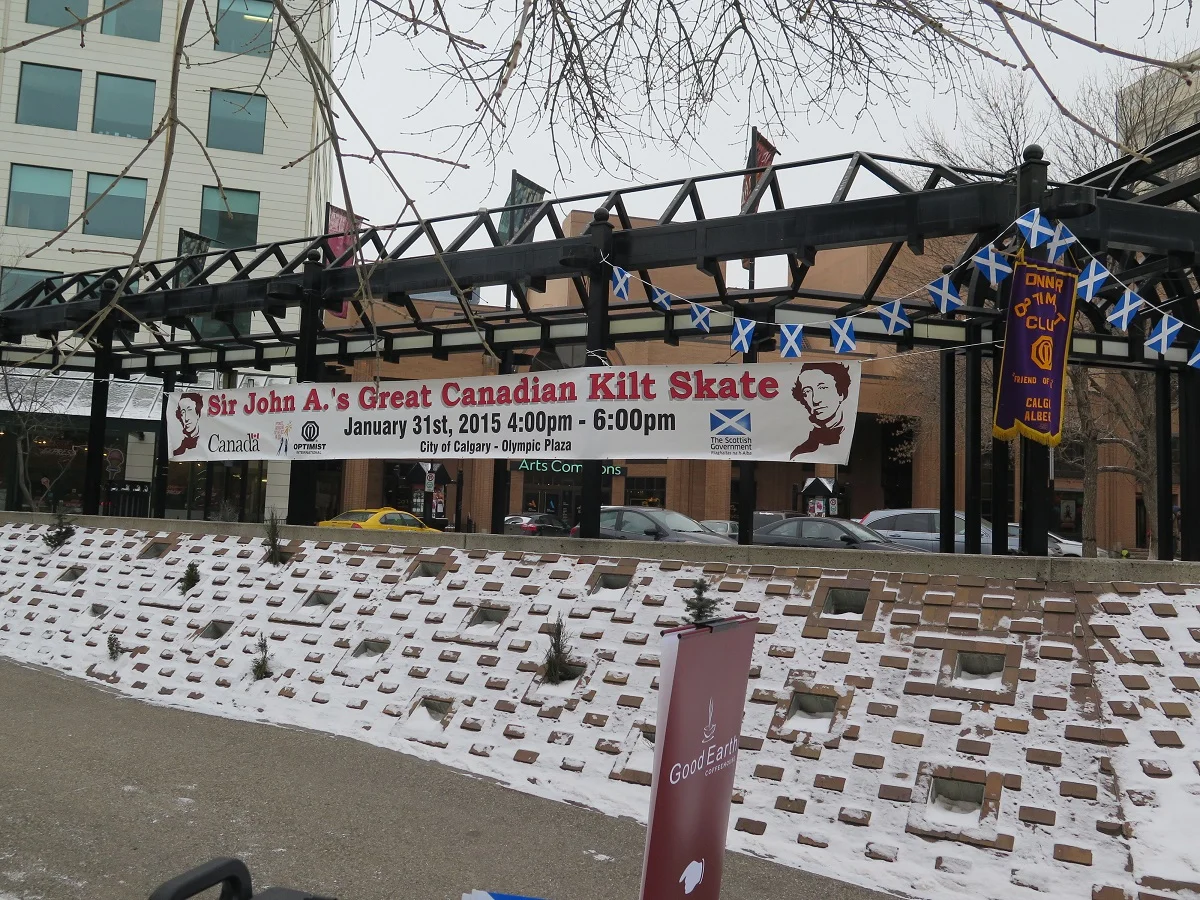 The banner from last year was put to good use on January 16, 2016.