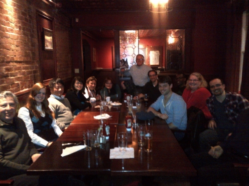 Under the leadership of Averill Elisa Frankes, Ottawa-area writers gather for a meet-up on the 25th of each month (excepting December).