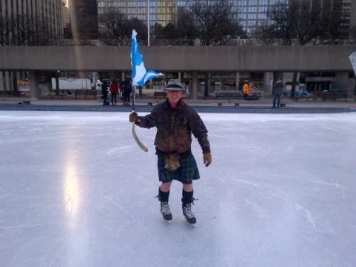 Starting a busy morning off on the right foot... skate.