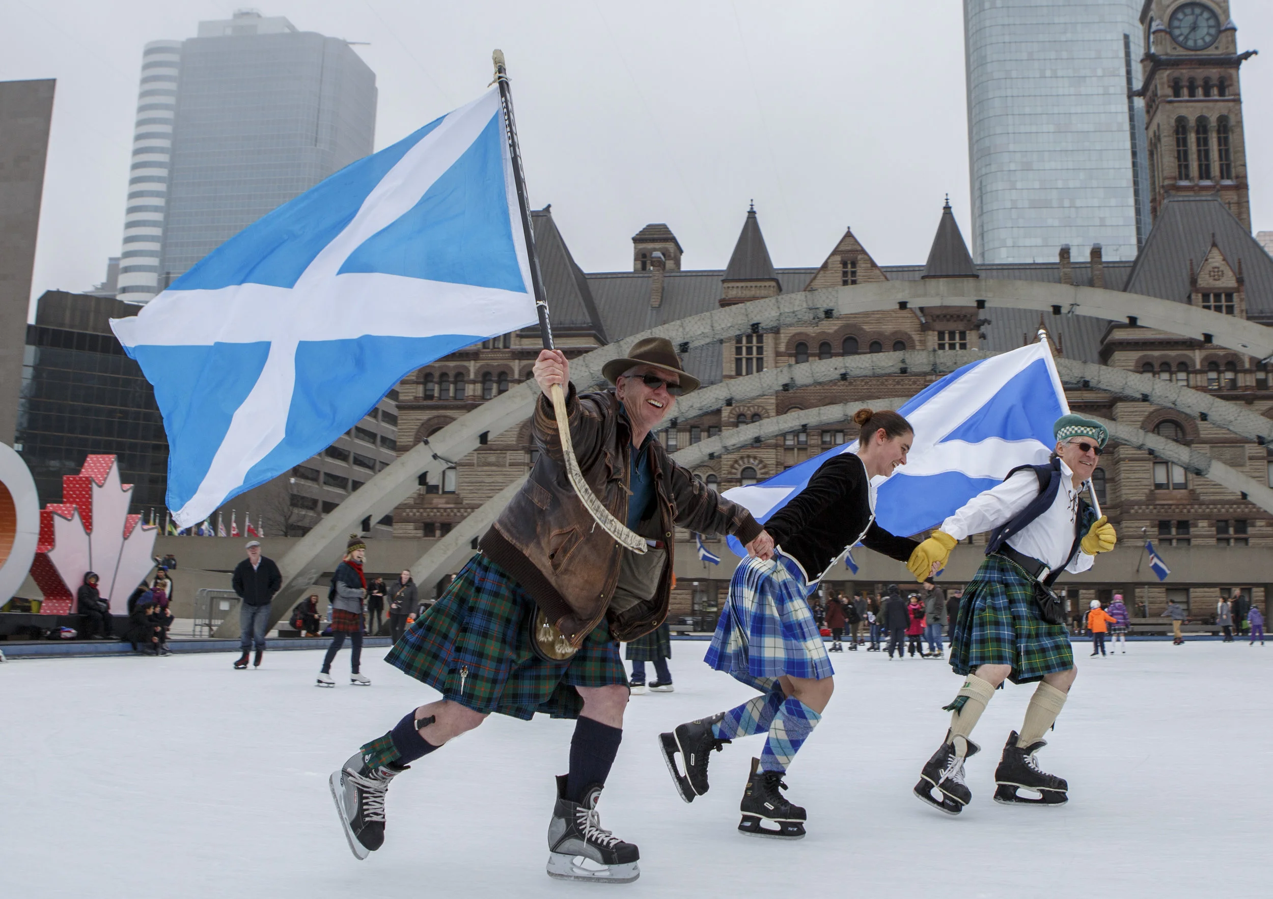 Toronto's first Sir John A Skate brings out the Scots