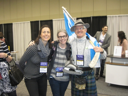 Making new friends, finding new readers, proselytizing the gospel of the kilt skate.