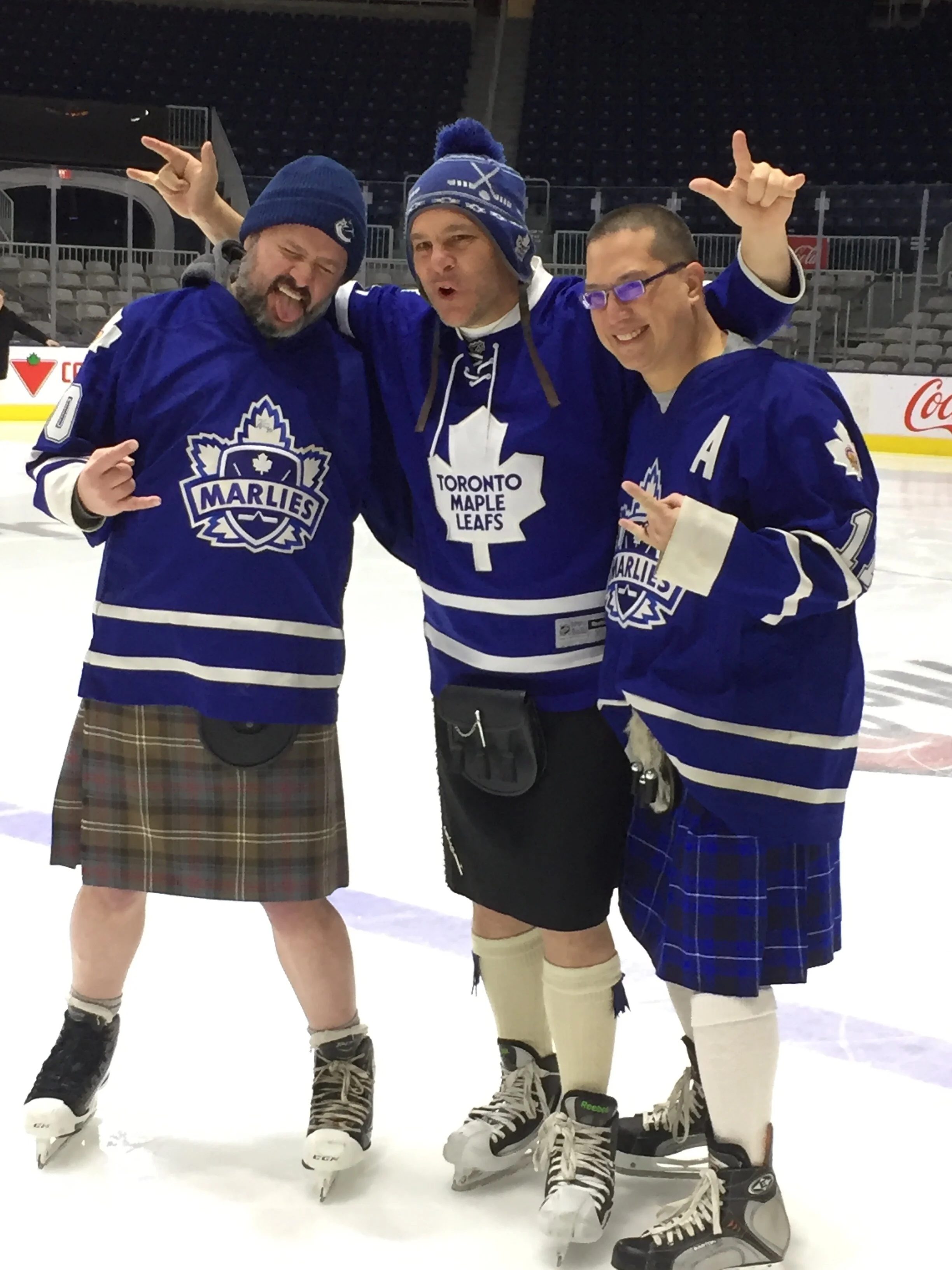 Toronto: Hockey and Kilt Skating: a happy mix