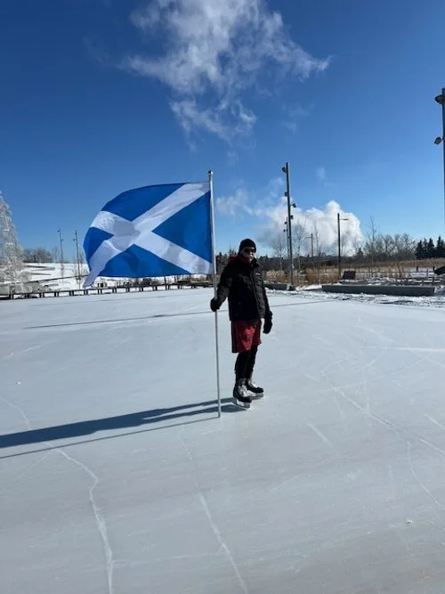 A Sunny and Cold Kiltskate in Calgary
