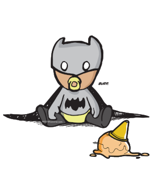 Grayson as Bat Baby