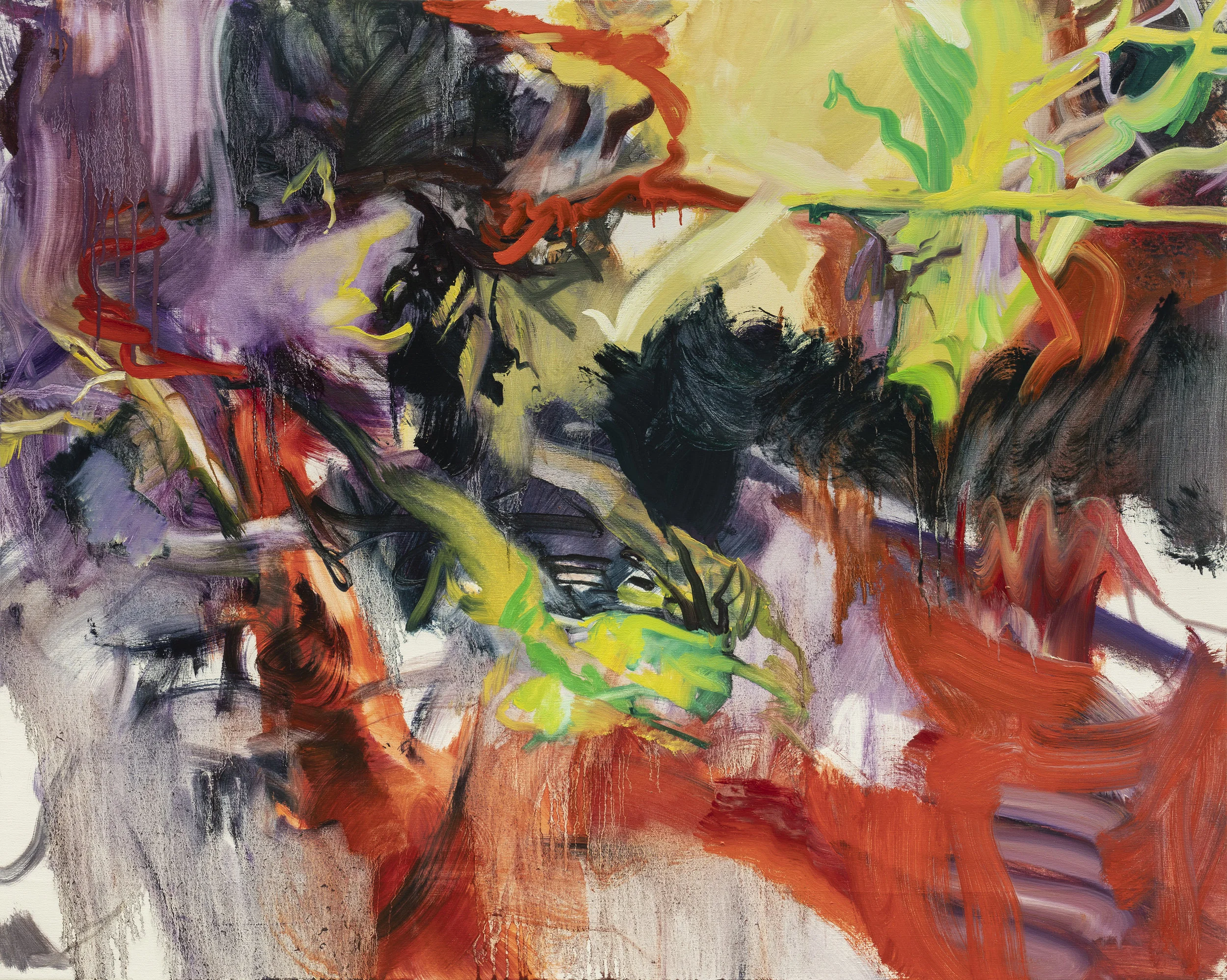 Current 48in x 50in, oil on linen, 2018