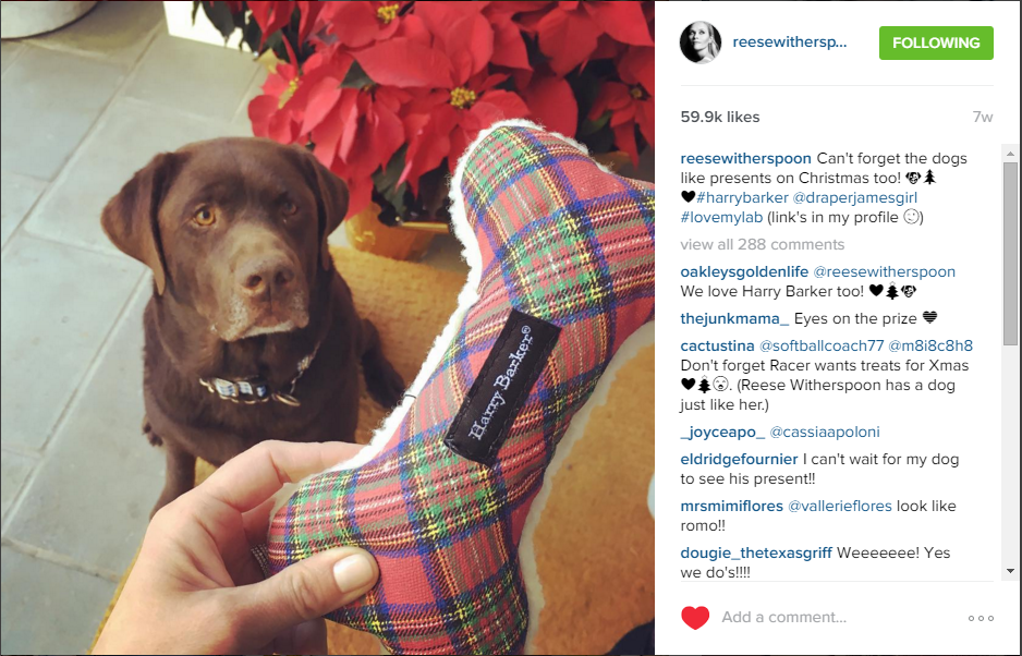  Reese Witherspoon is a fan of the HB plaid collection! 