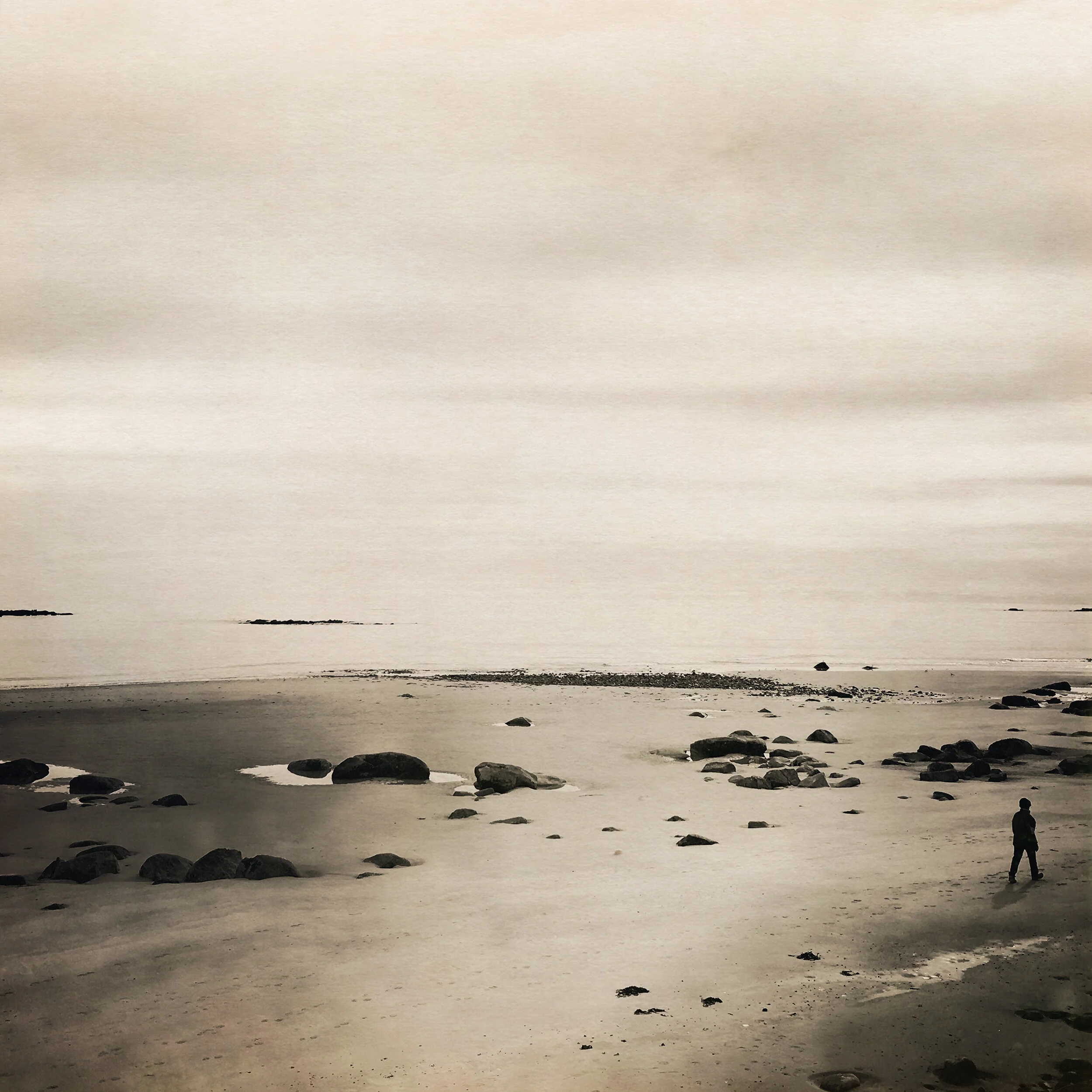 Maine beach with person.jpg