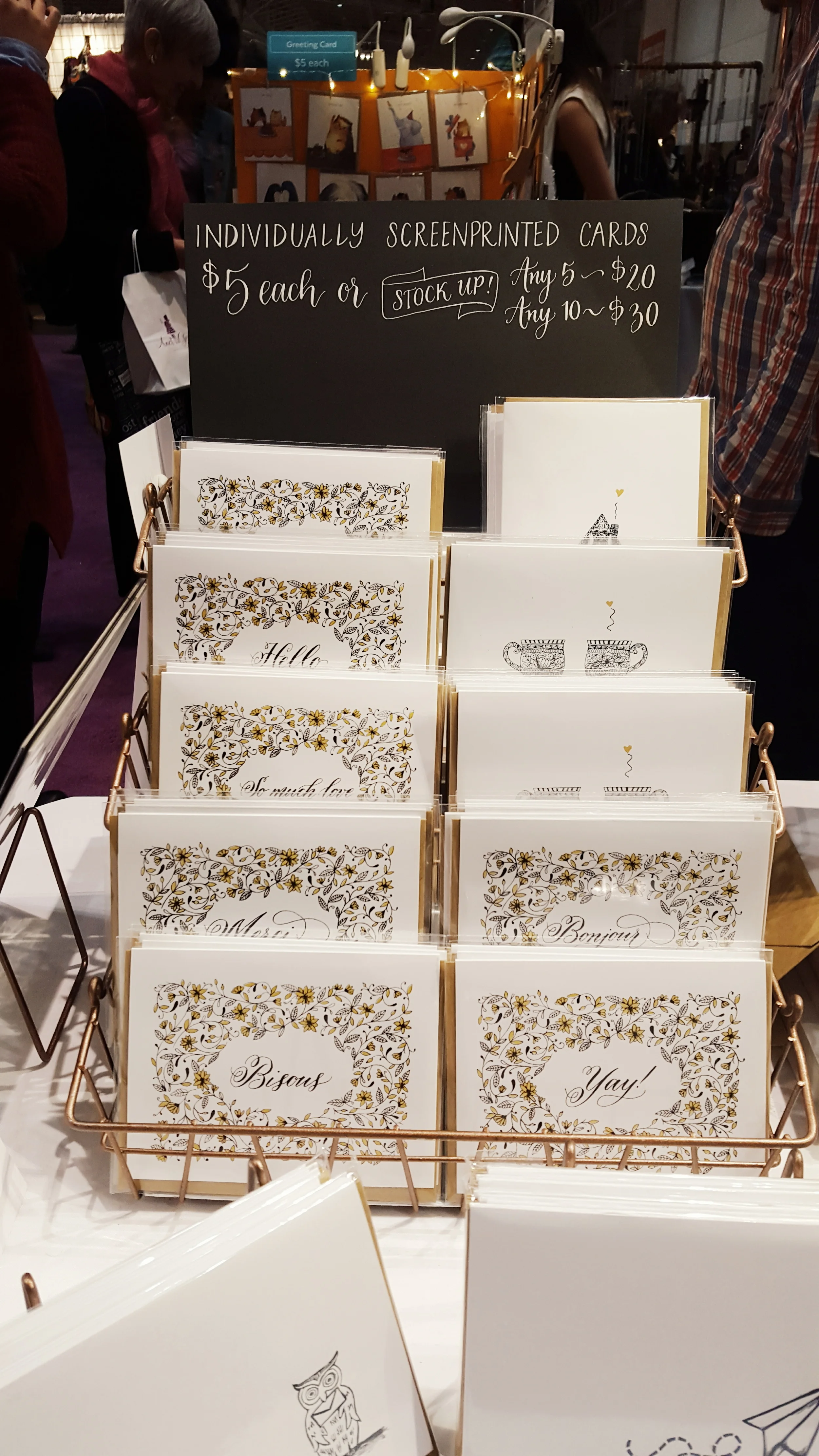 Greeting Card DIY display