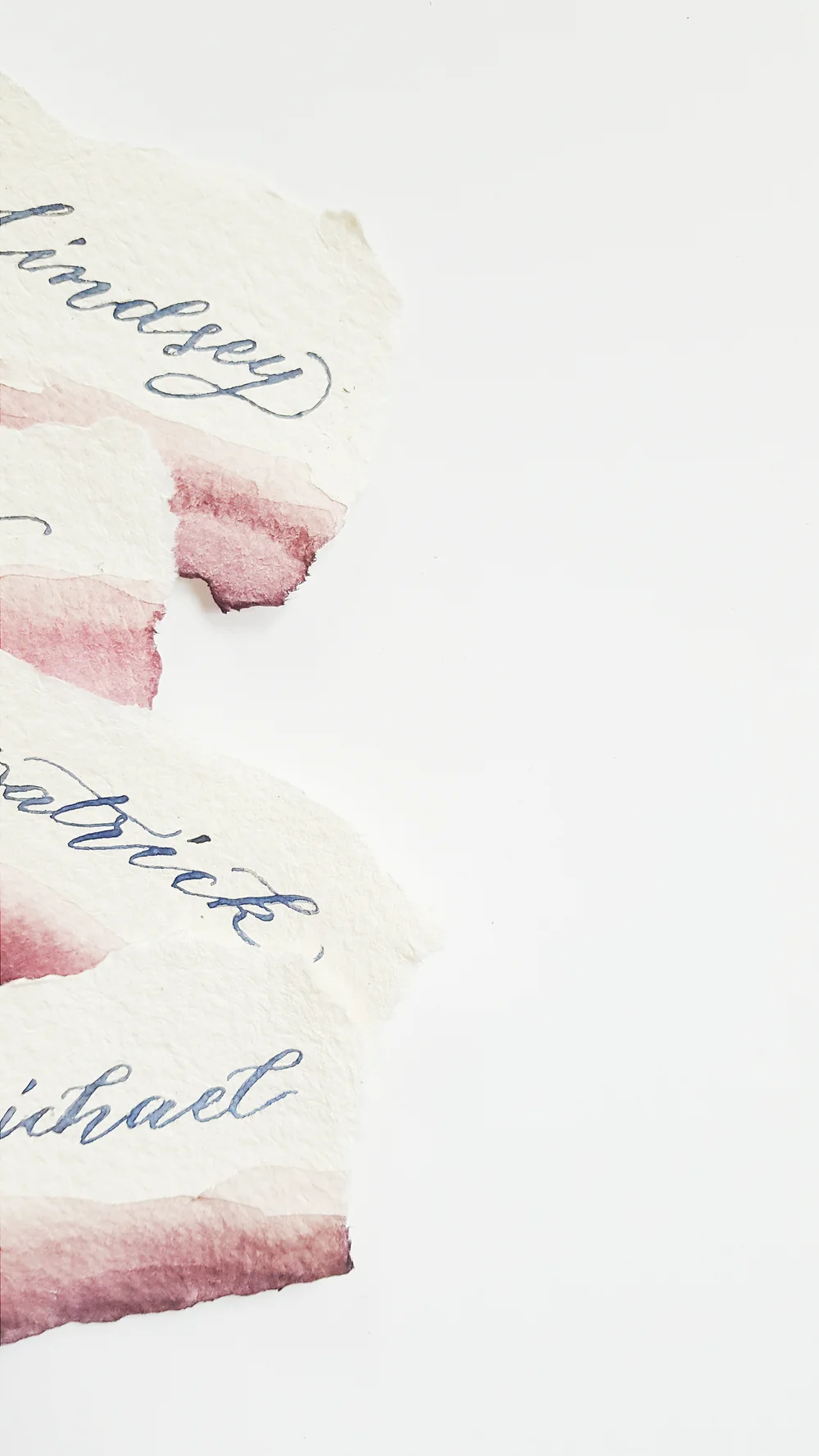  Watercolour placecards 