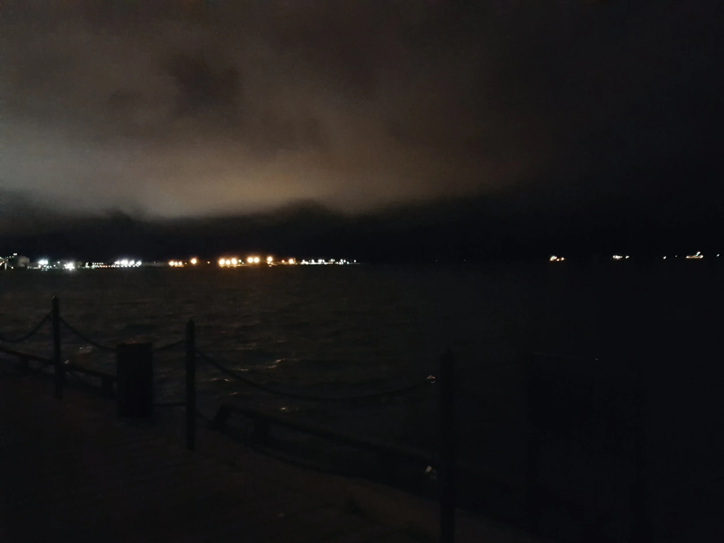 The night sky on our walk home