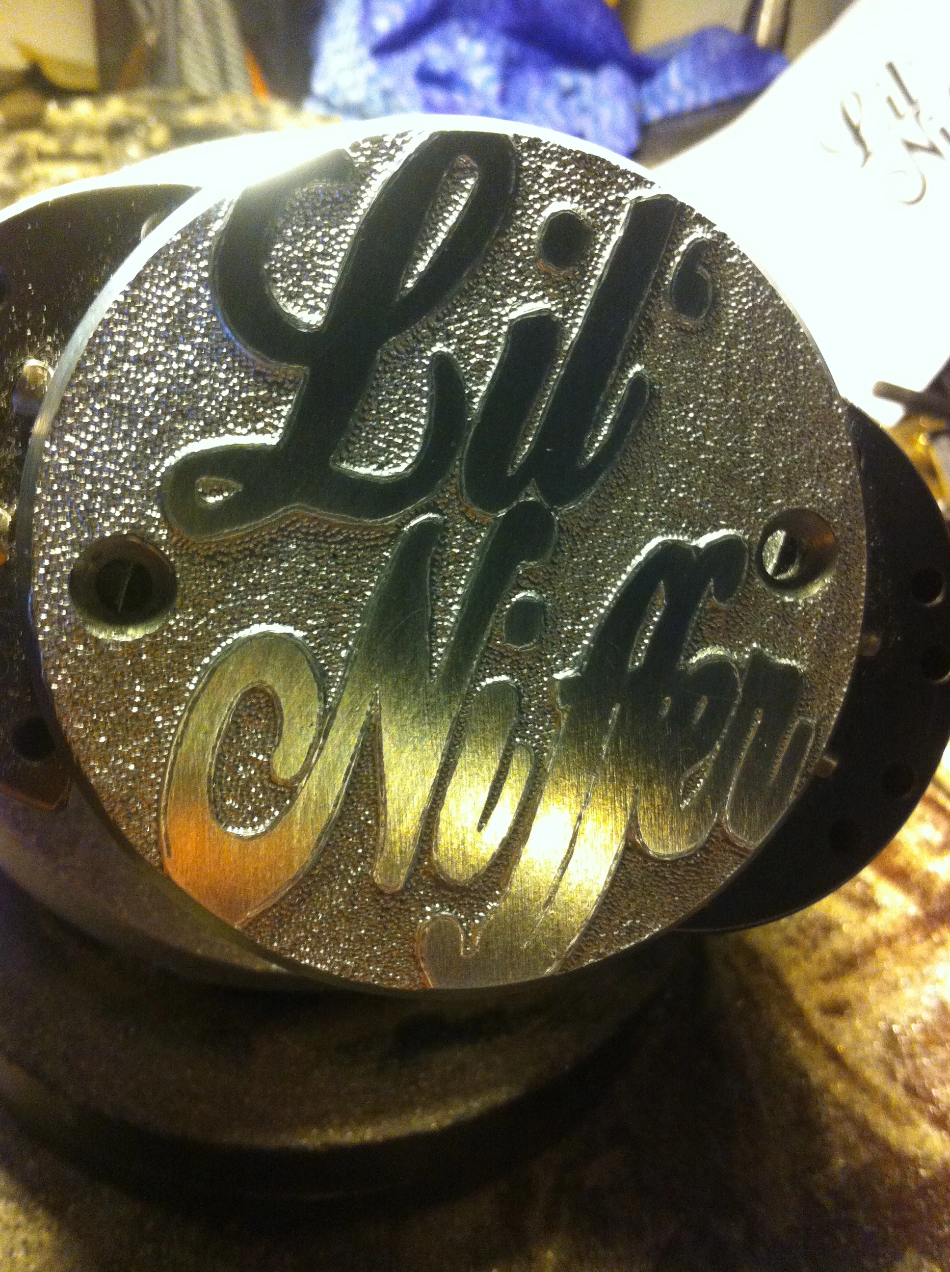 Engraved Aluminium Sportster Points Cover