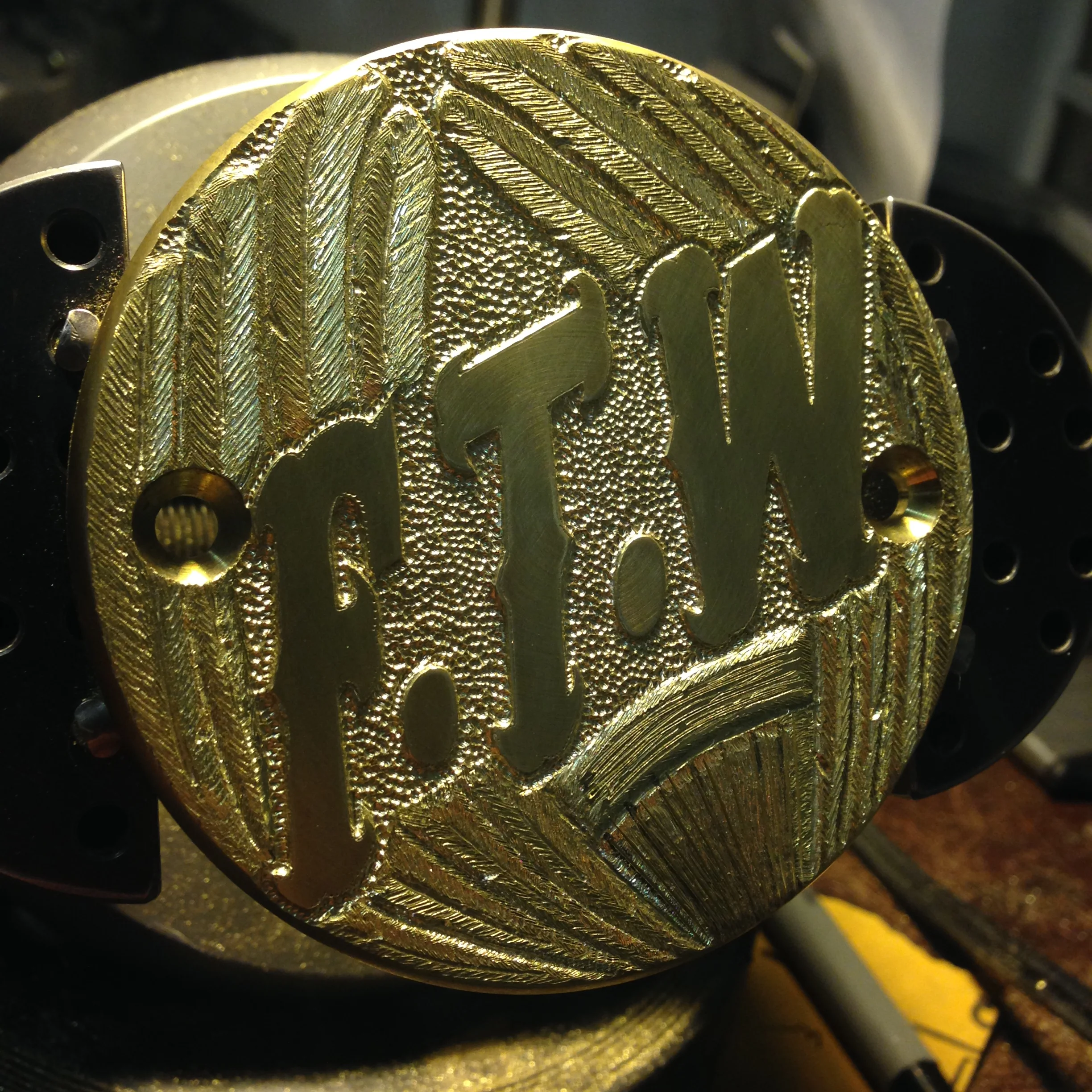 Hand Engraved Brass Points Cover