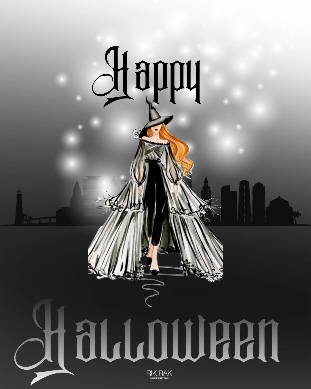 Happy Halloween &mdash; may your hair be as flawless as your costume. 🖤✨