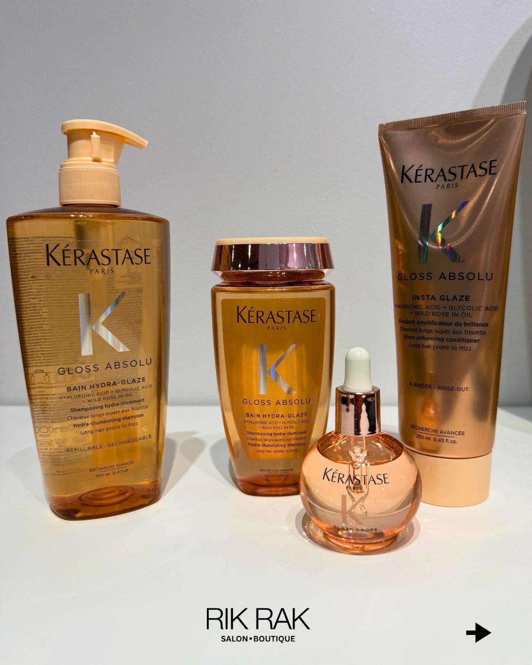 Smooth. Glossy. Never heavy. ✨
K&eacute;rastase Gloss Absolu smooths frizz, boosts shine, and keeps hair light and fluid &mdash; even in Miami humidity.

Available now >
📍 1441 Brickell Ave, Miami
📞 (305) 381-3981
🌐 rikrak.com