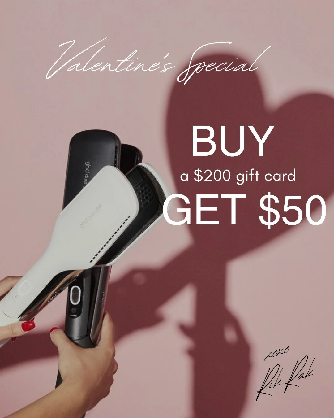 Valentine&rsquo;s, perfected.
Purchase a $200 Rik Rak gift card and enjoy an extra $50&mdash;our way of saying love looks better when it&rsquo;s styled right.

A thoughtful gift. A well-deserved indulgence.
Limited time only. 💕✨