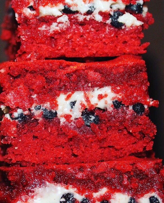 Red Velvet Cookies & Cream Brownies