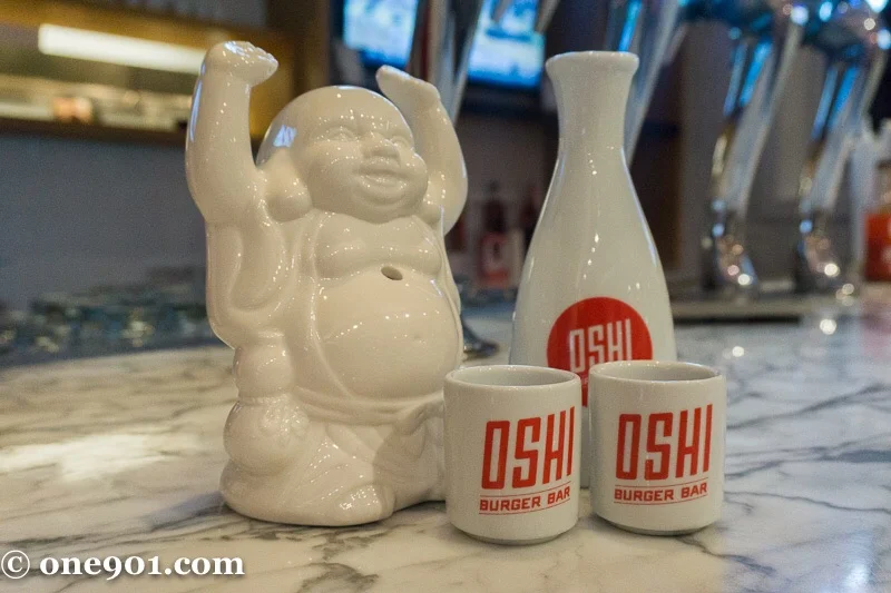 What's a Japanese themed place without Buddha and sake?