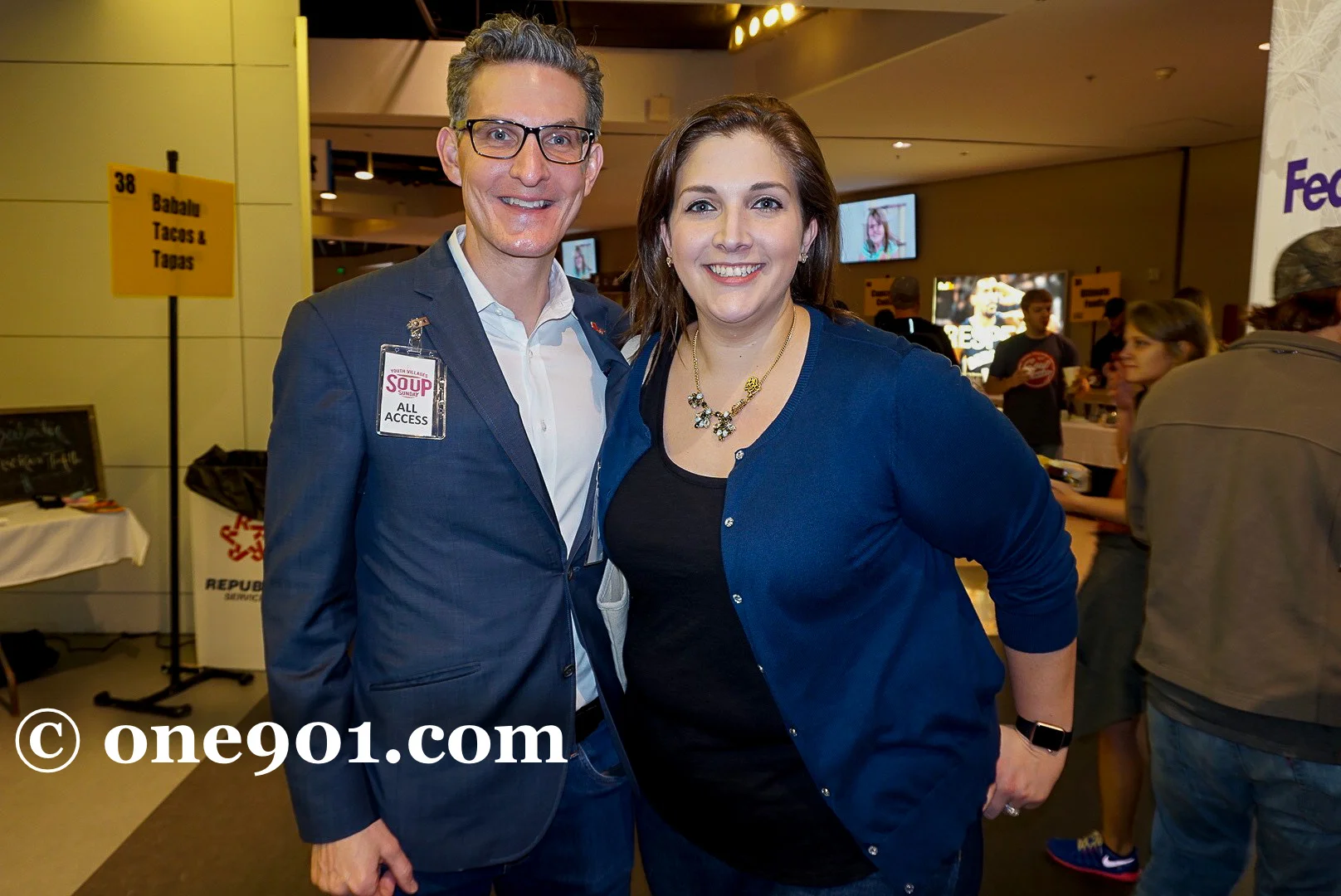 Kim Rossie with Chief Development Officer Richard Shaw