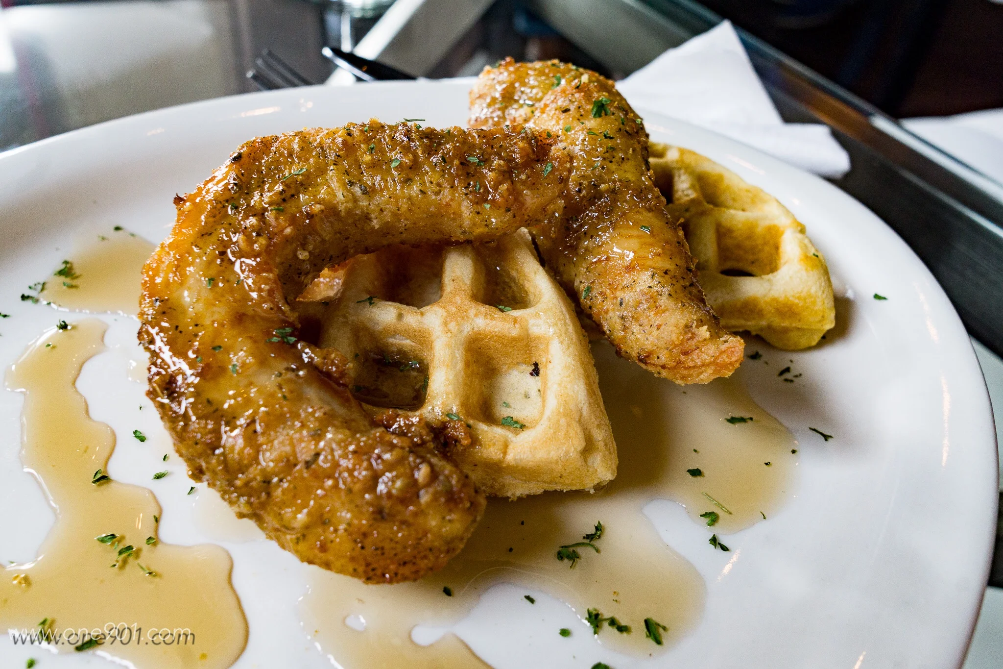 Fried Chicken and Pancake waffle