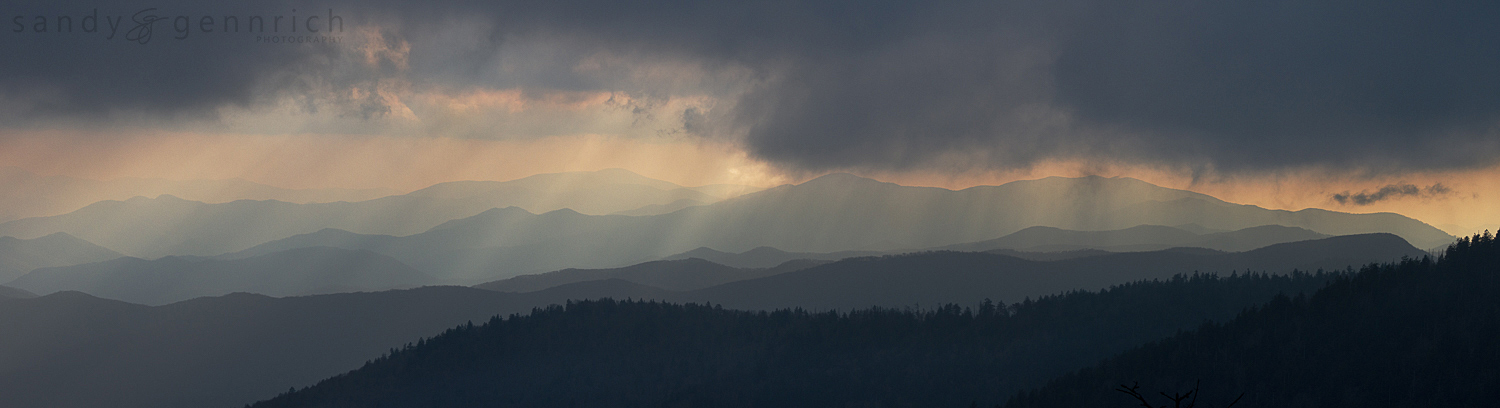 Layered Light - Great Smoky Mountain National Park - Gatlinburg 