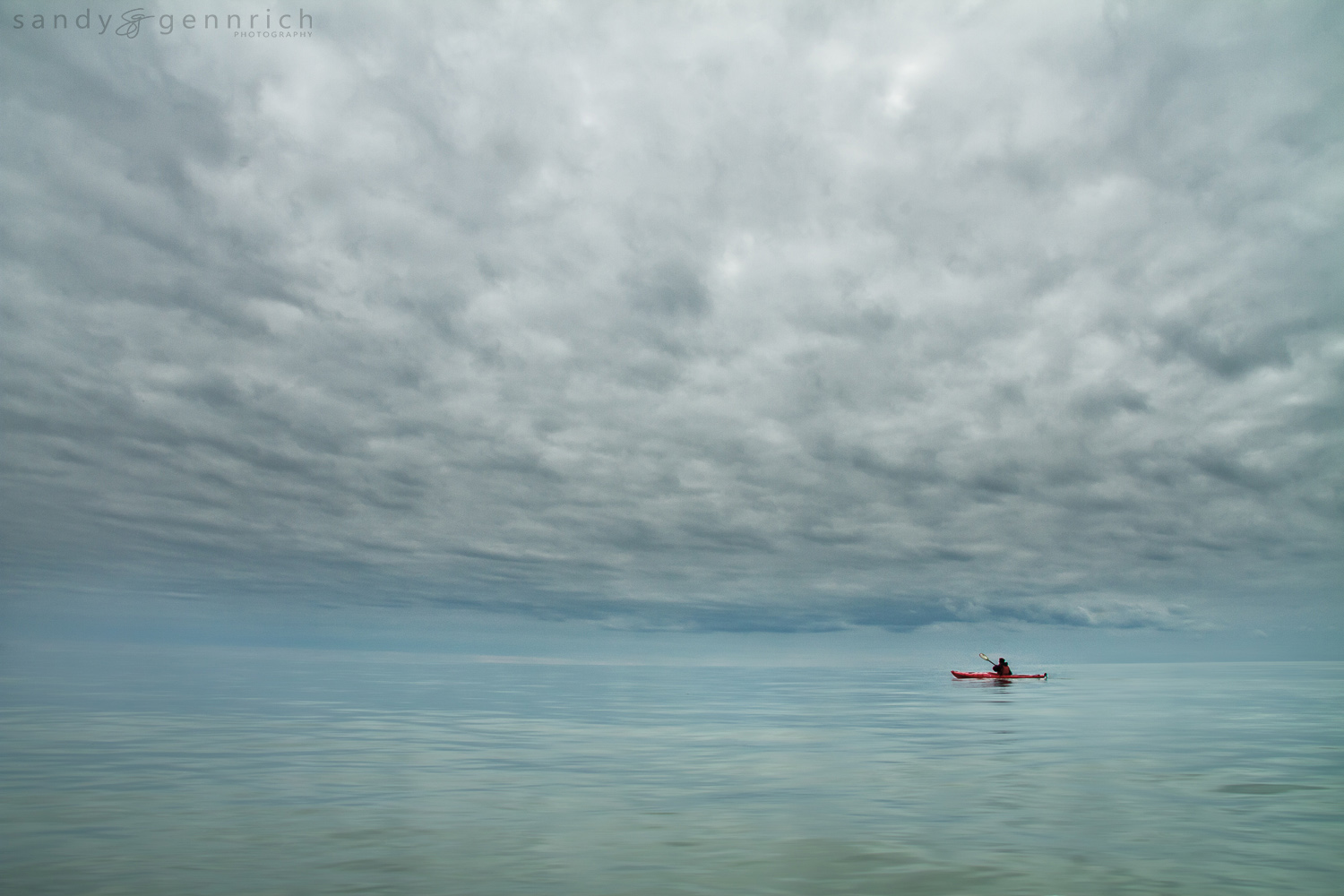 Lone Kayaker - Long Island Sound - Branford CT
