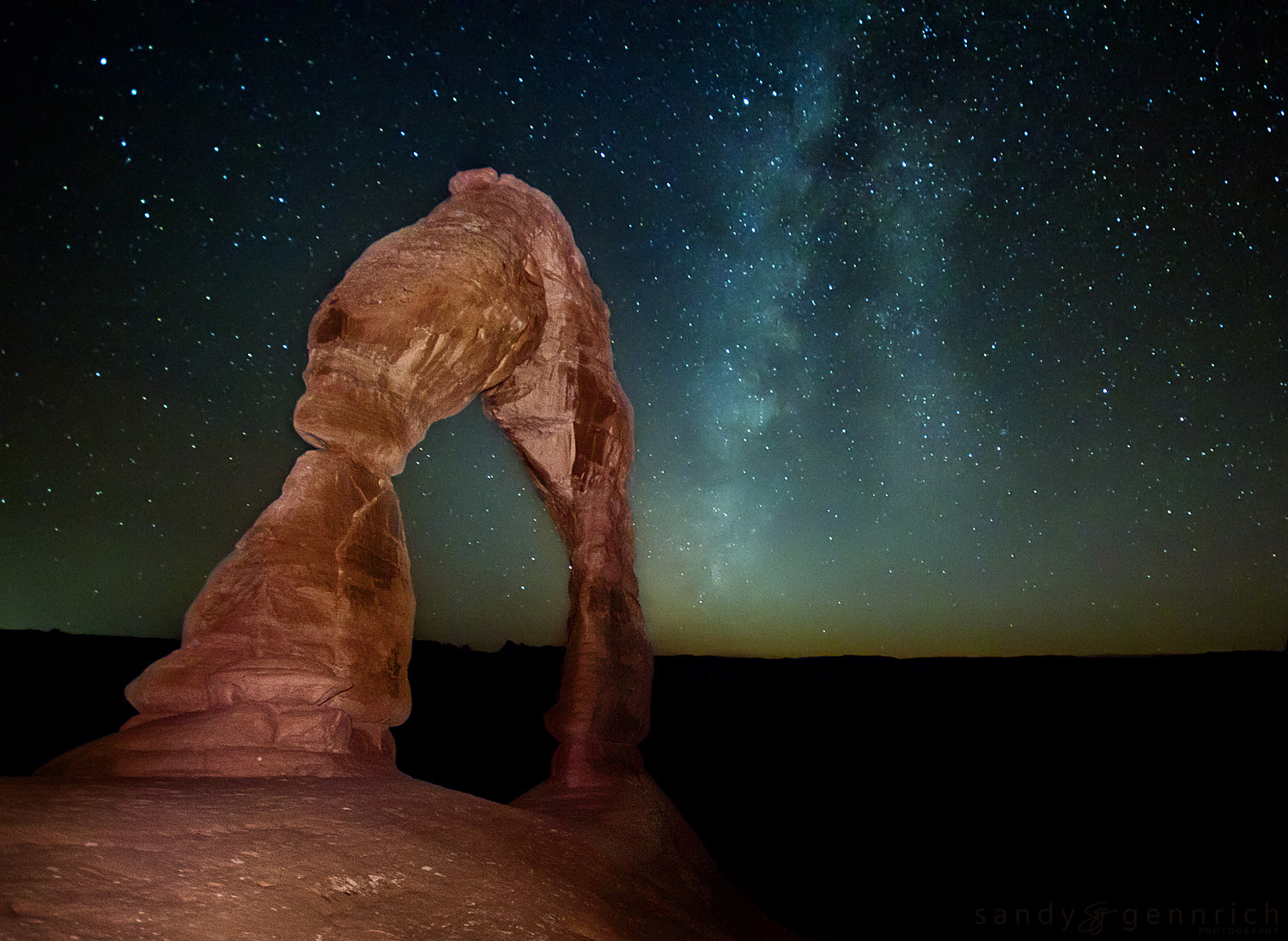 Earth and Sky - Arches National Park - Moab UT