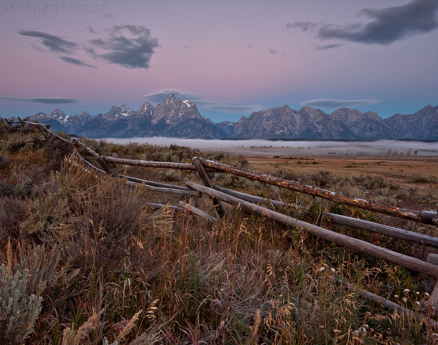 Grand Tetons at Dawn - Grand Teton National Park - Wyoming